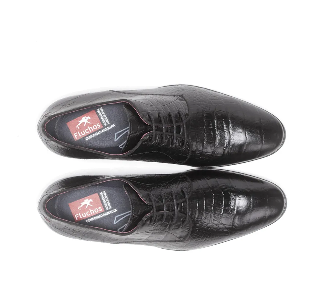 ADAM F0841 Zapato de Cordones Negro
