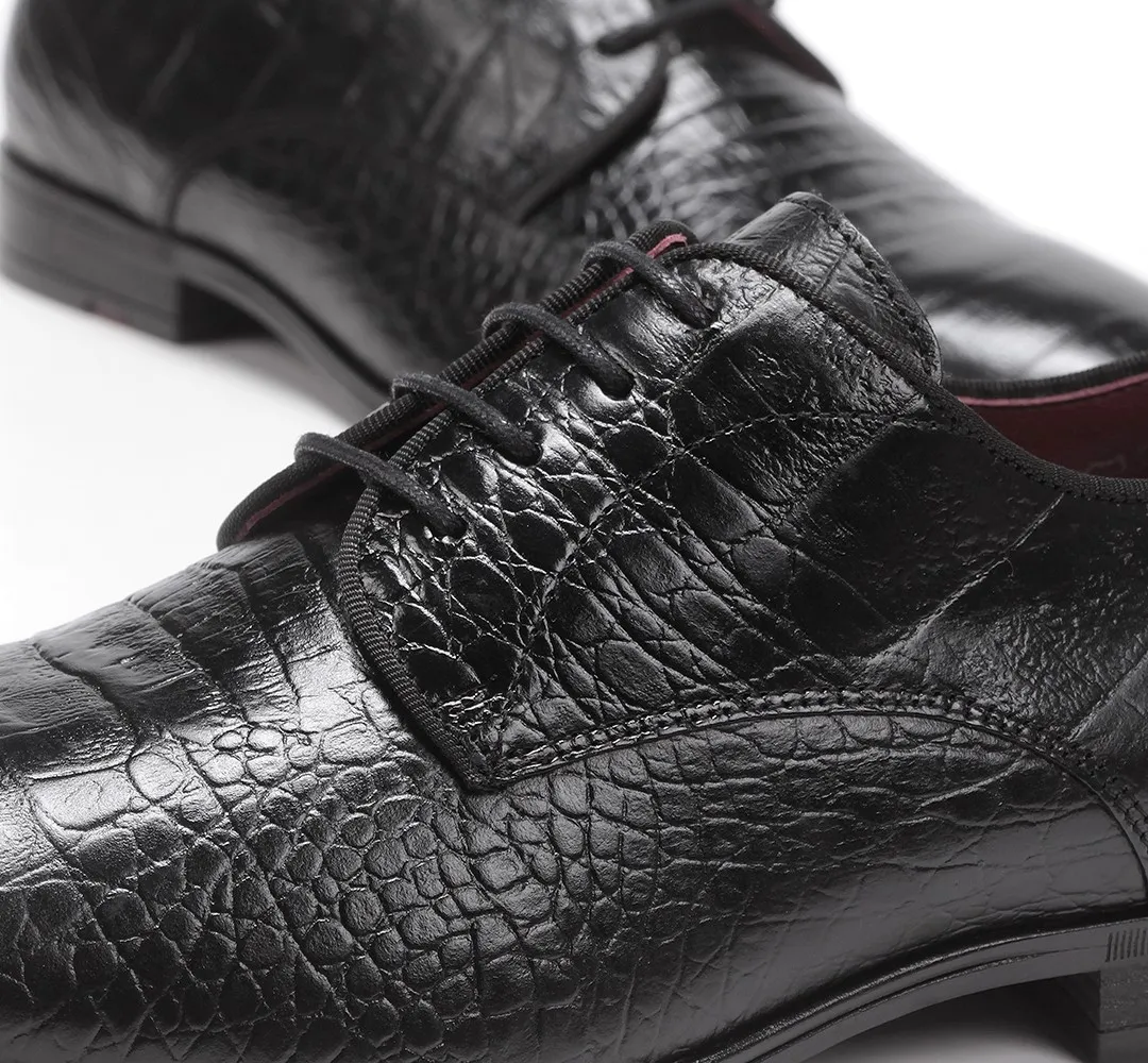 ADAM F0841 Zapato de Cordones Negro