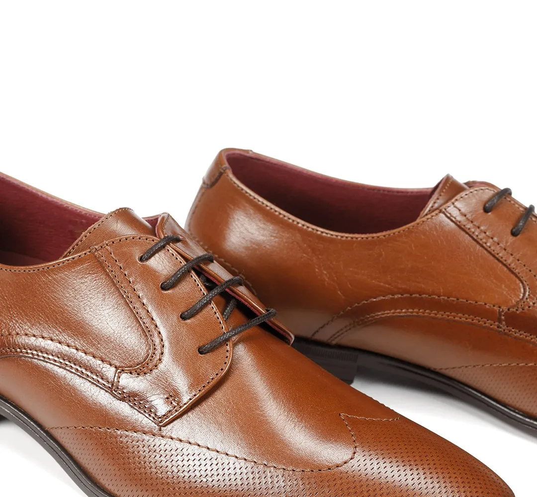 ADAM F0844 Zapato de Cordones Marrón