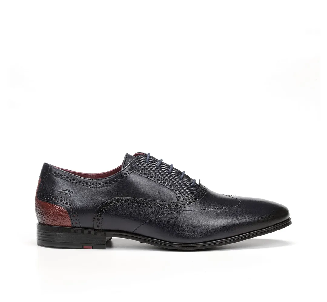 ADAM F0846 Zapato de Cordones Azul