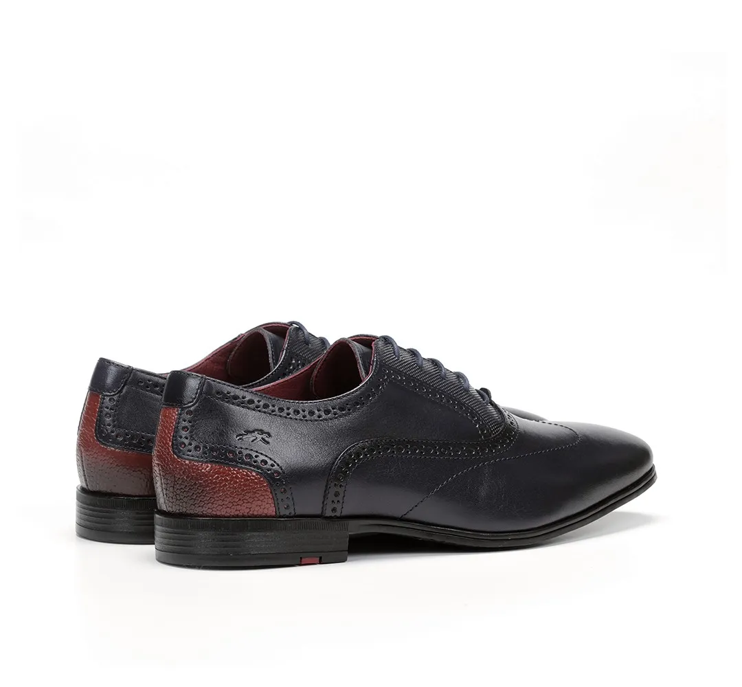 ADAM F0846 Zapato de Cordones Azul