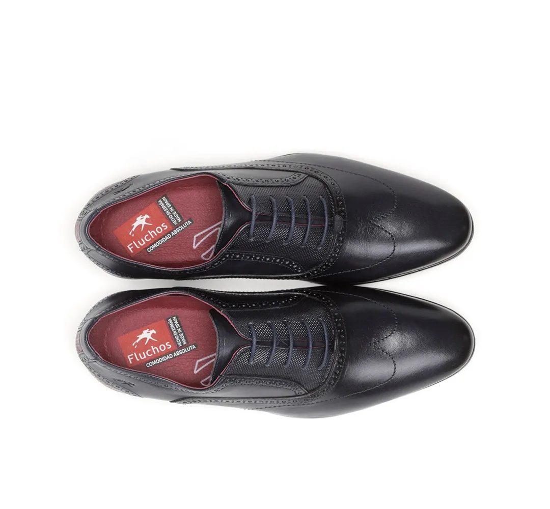 ADAM F0846 Zapato de Cordones Azul