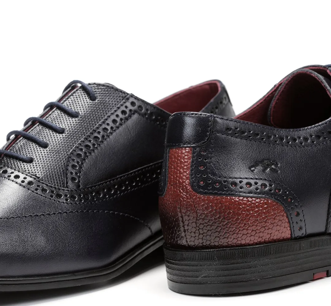 ADAM F0846 Zapato de Cordones Azul