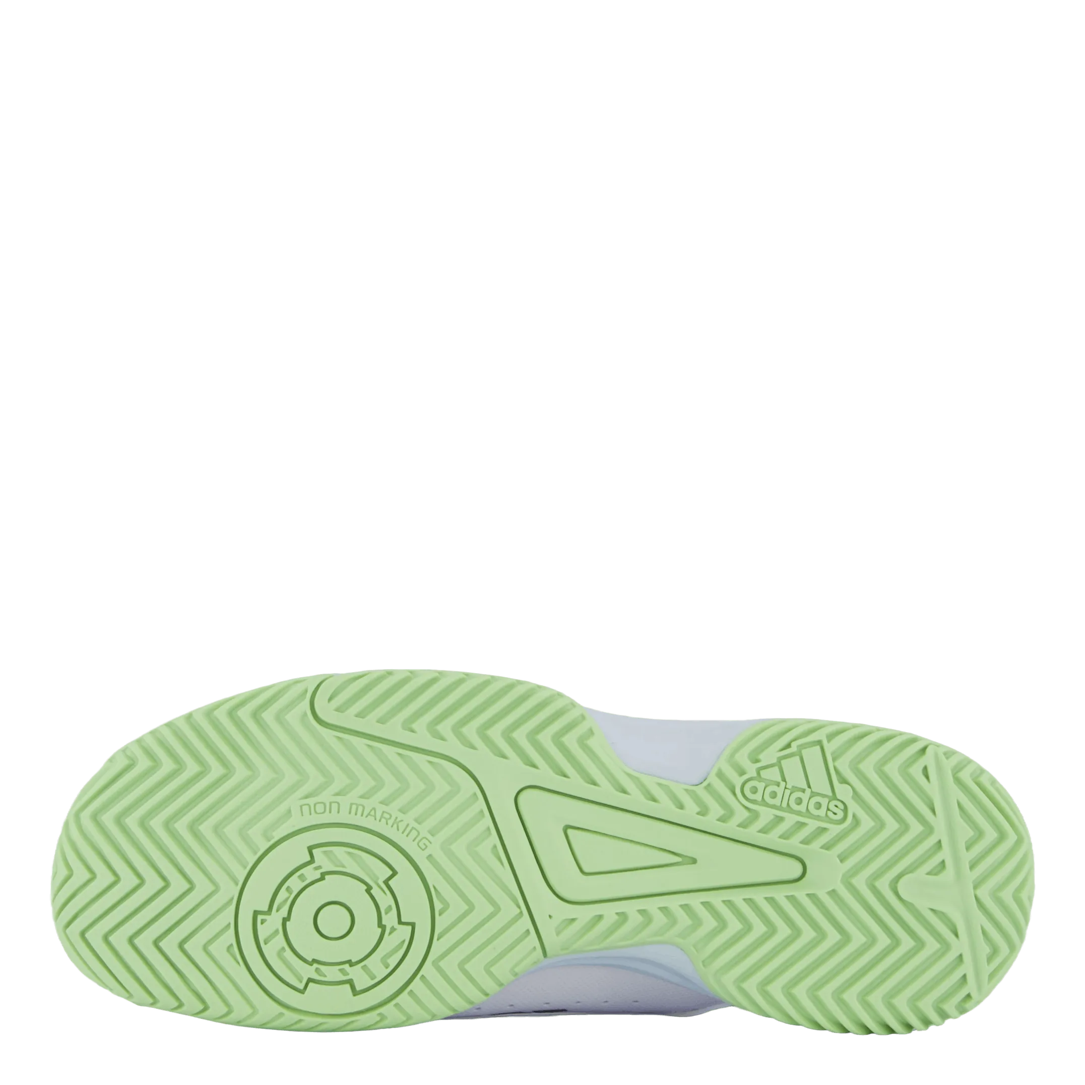 Adidas Court Stabil Shoes Cloud White / Core Black / Semi Green Spark