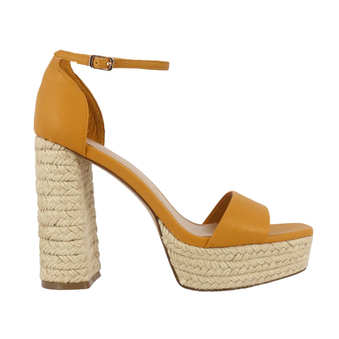 ADOC Sandalias de tacón Omega color amarillo