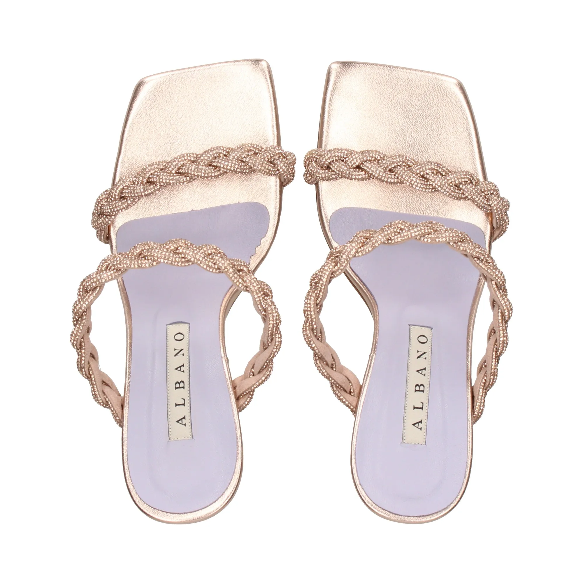 ALBANO Sandalias con tacón de Mujer COPPER