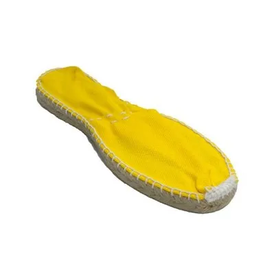 Alpargatas de esparto plana Made in Spain en amarillo