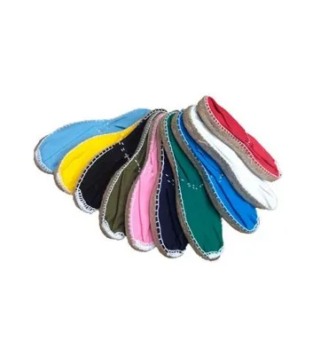 Alpargatas de esparto plana Made in Spain en amarillo