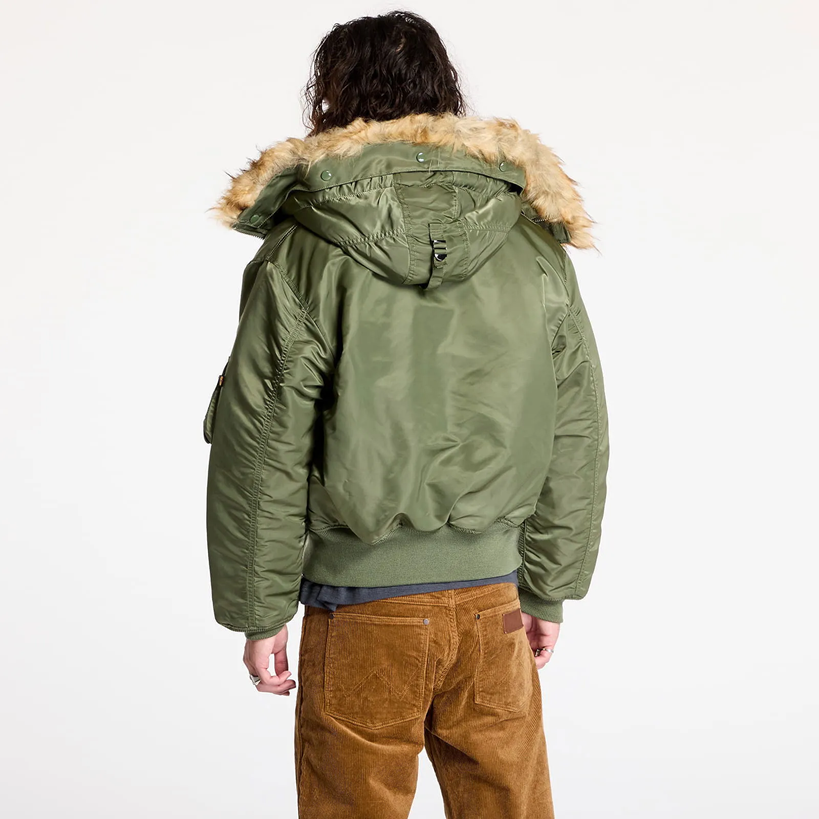 ALPHA INDUSTRIES JACKET 45P HOODED SAGEGREEN