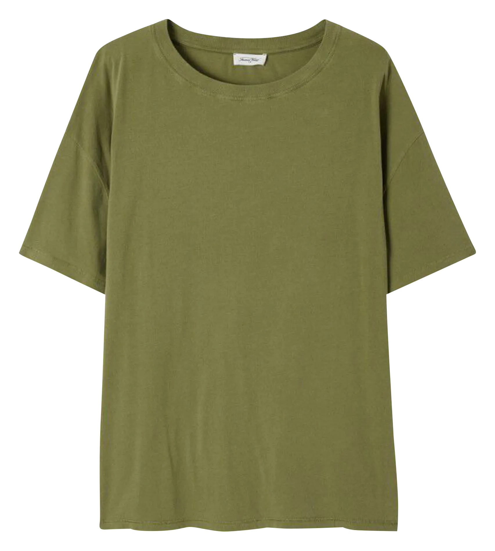 AMERICAN VINTAGE PYMAZ  CAMISETA OVERSIZE DE CUELLO REDONDO EN MEZCLA DE ALGODóN EN VERDE