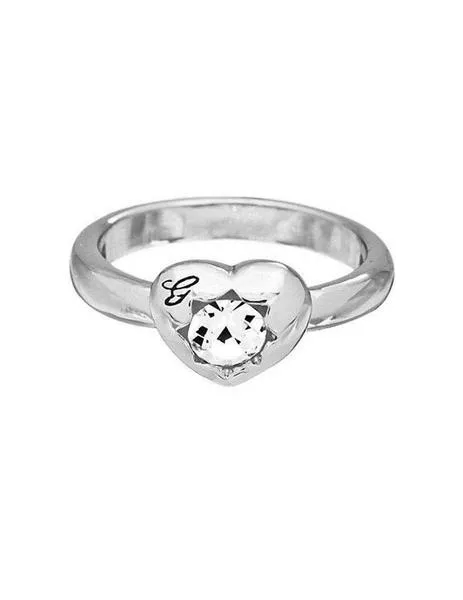 anillo guess corazón de diamante