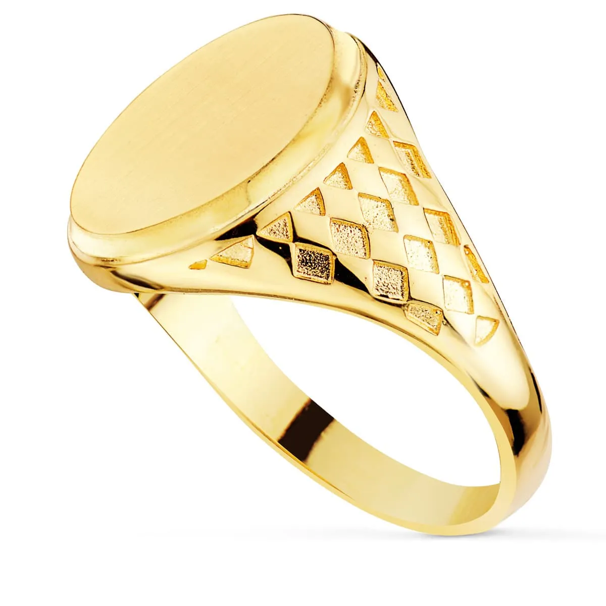 Anillo Oro Sello de Caballero