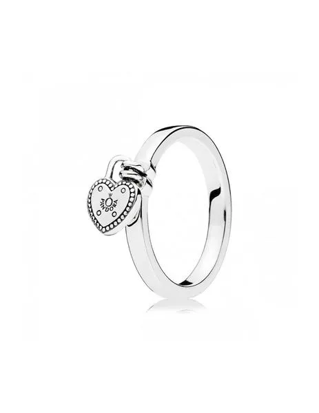 anillo pandora candado de amor
