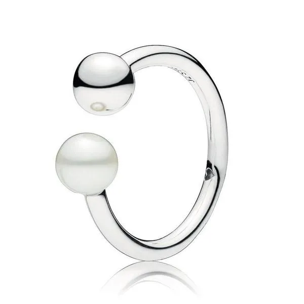 anillo pandora perla contemporánea