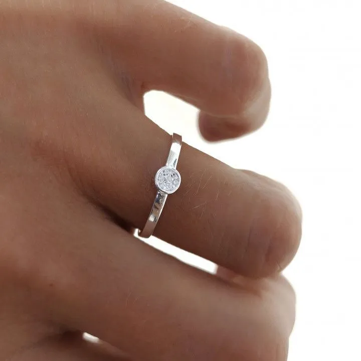Anillo Plata Circonitas