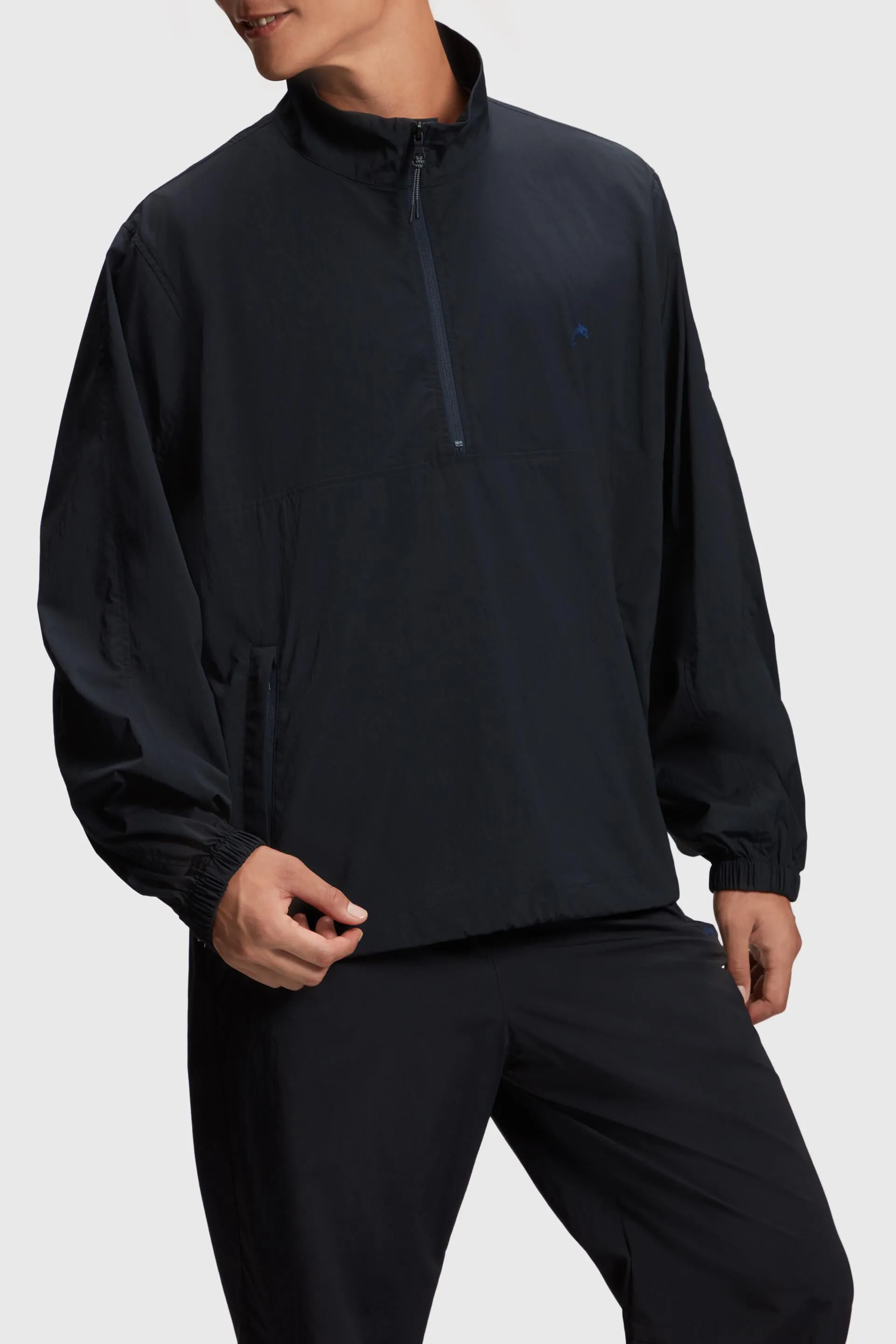 Anorak con media cremallera