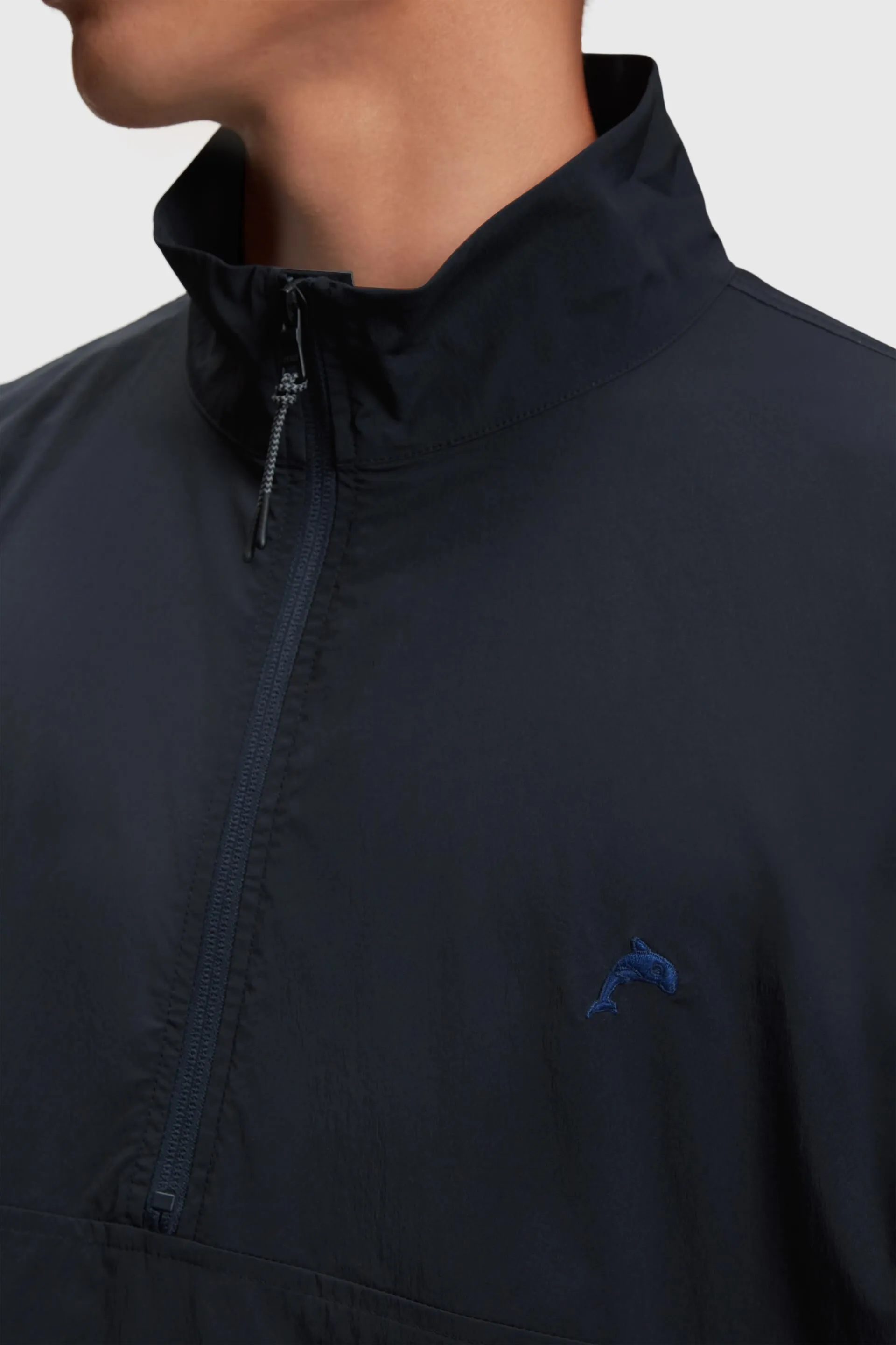 Anorak con media cremallera