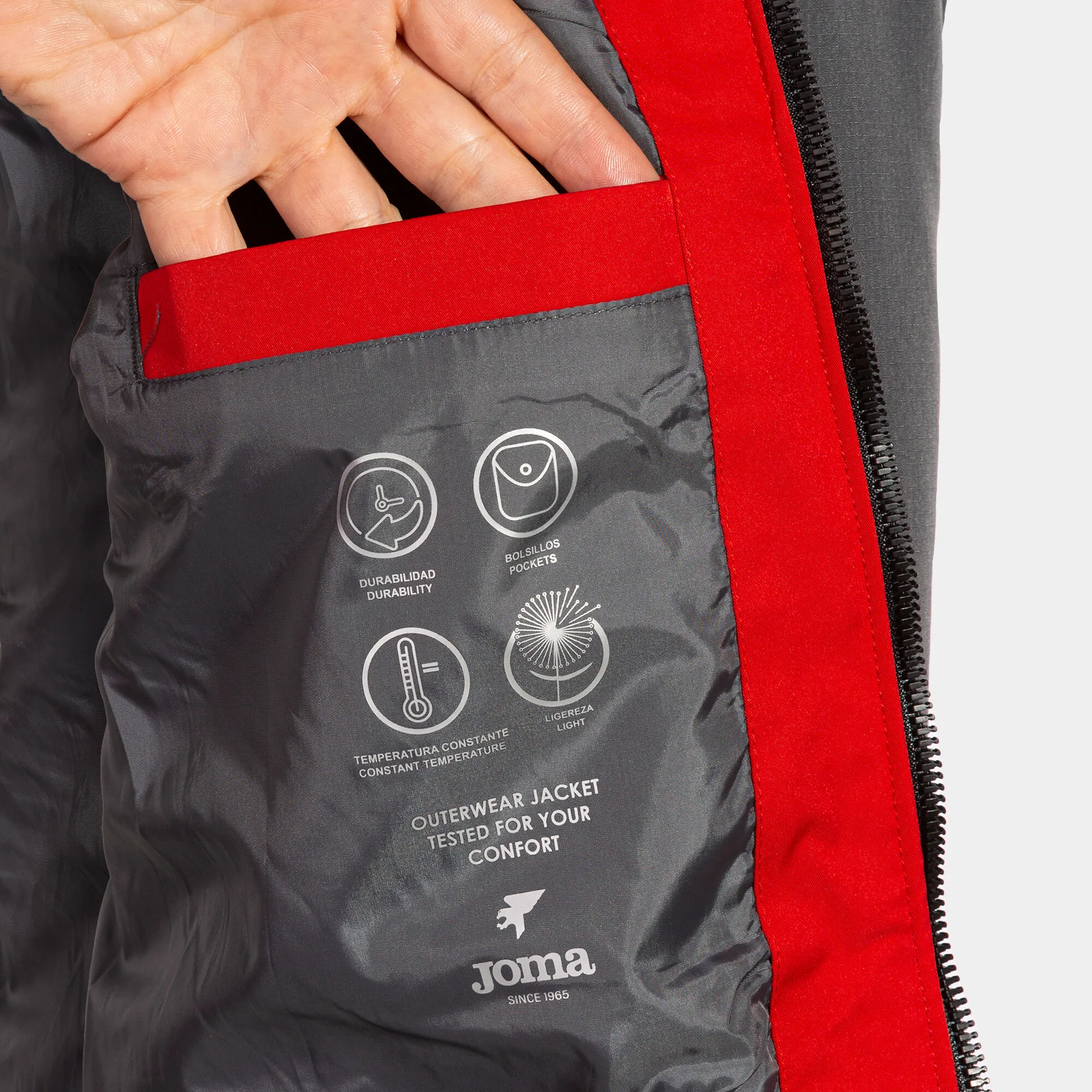Anorak hombre Explorer rojo