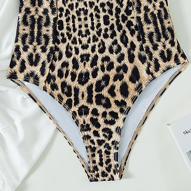 Baador con estampado de leopardo