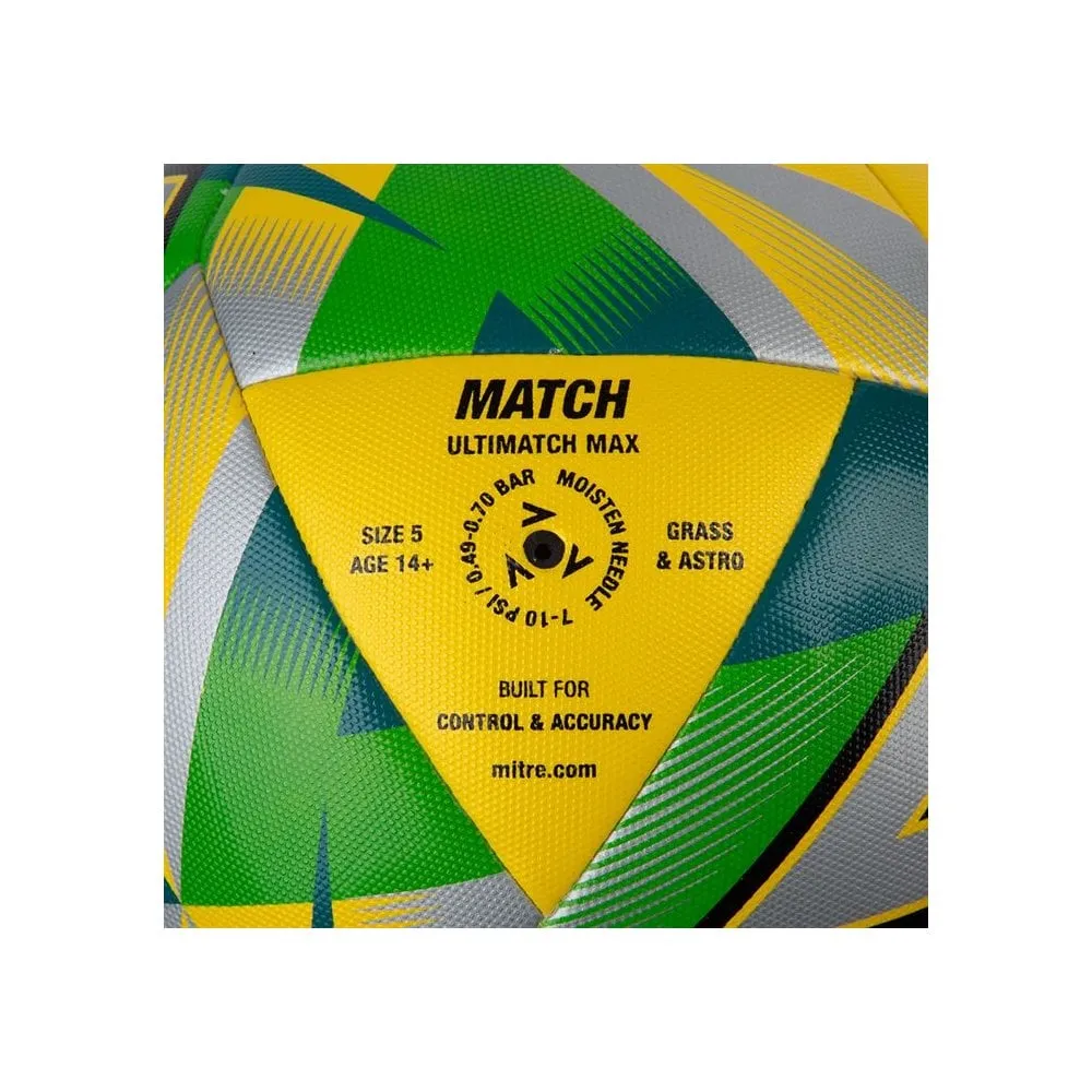 Balón Futbol Molten New Utimatch Mac N°5 Amarillo/Verde