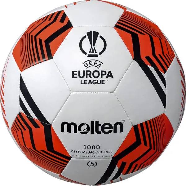 Balón Fútbol Molten 1000 UEFA Europa League 21/22 N°4 Blanco/Naranjo