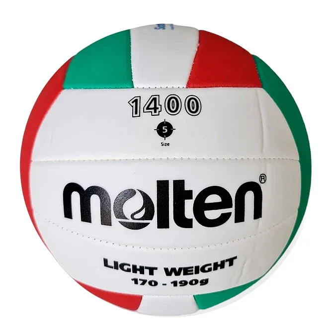 Balón Vóleibol Molten V5C1400 Stgo. 2023 N°5 Blanco/Rojo/Verde