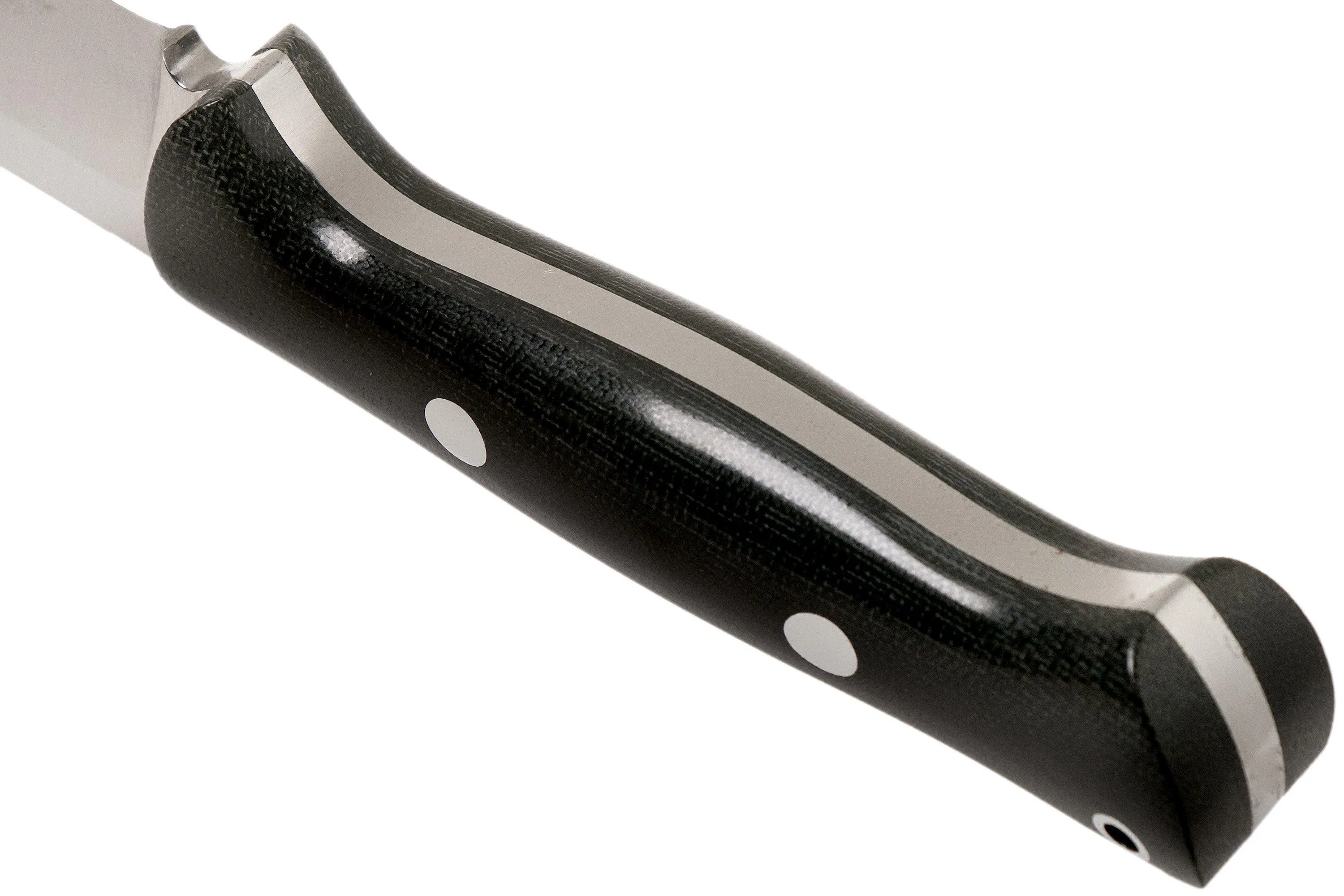 Bark River Bravo 1.2 A2 Black Canvas Micarta Rampless cuchillo de exterior