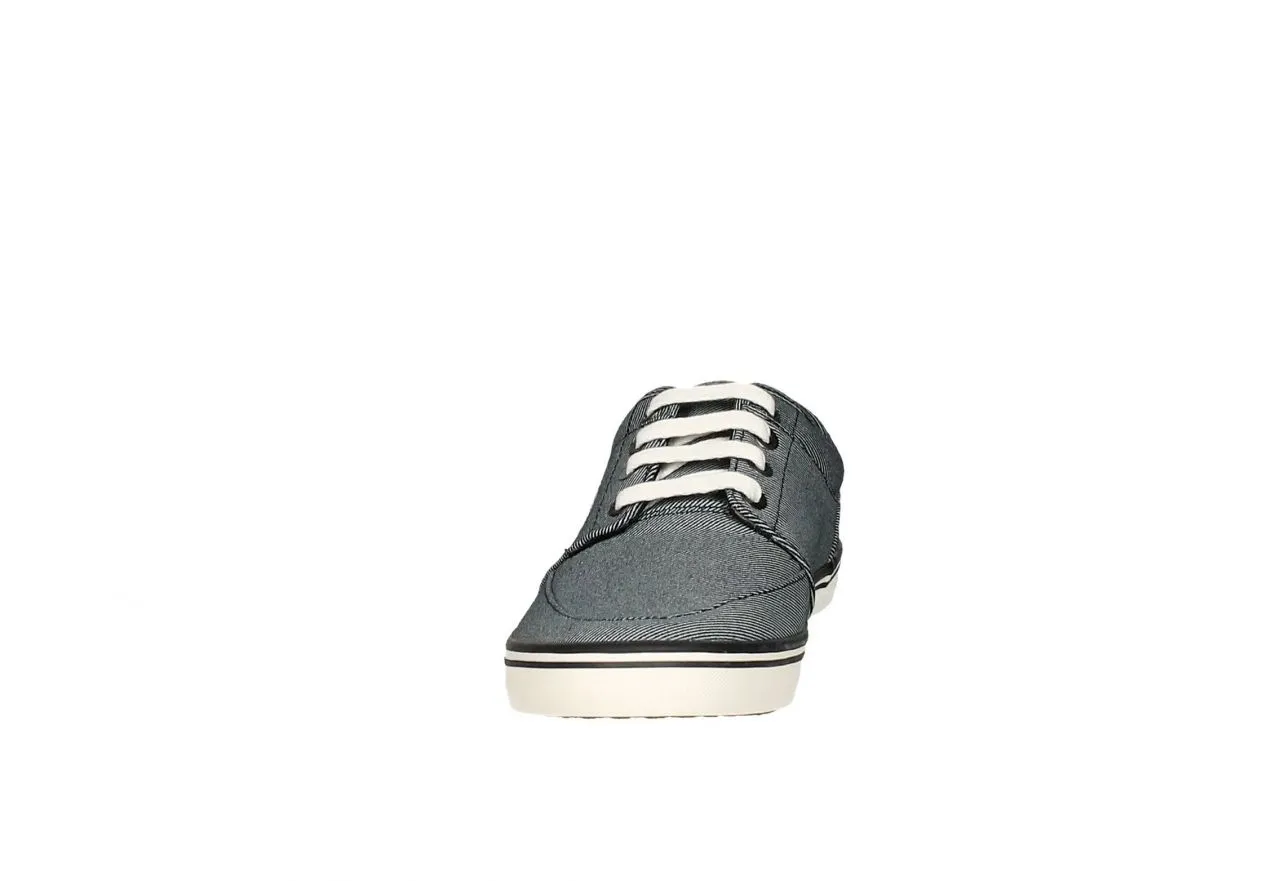 Blucher Bordon Lona Rayas Finas Azul Laurel Blanco