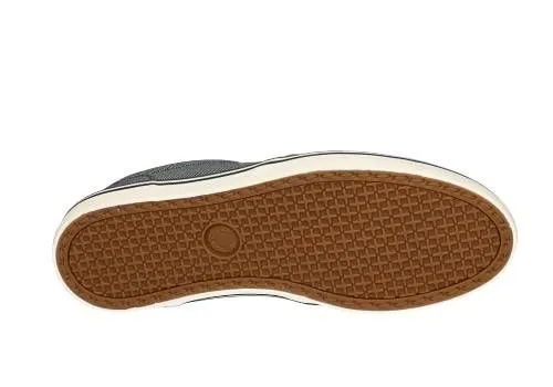 Blucher Bordon Lona Rayas Finas Azul Laurel Blanco
