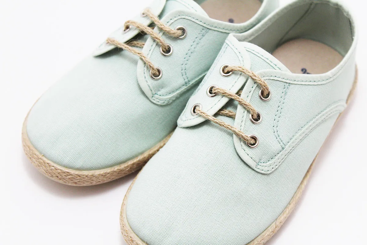 Blucher esparto cordones niño