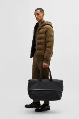 Bolsa de viaje ampliable con ribetes de la marca