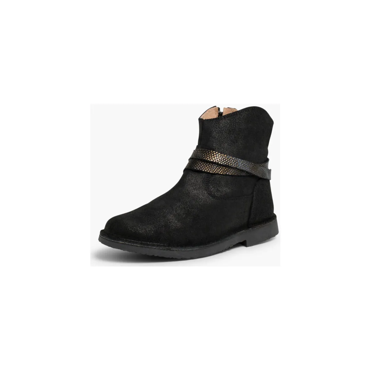 Botas Bajas Con Adorno Efecto Serpiente