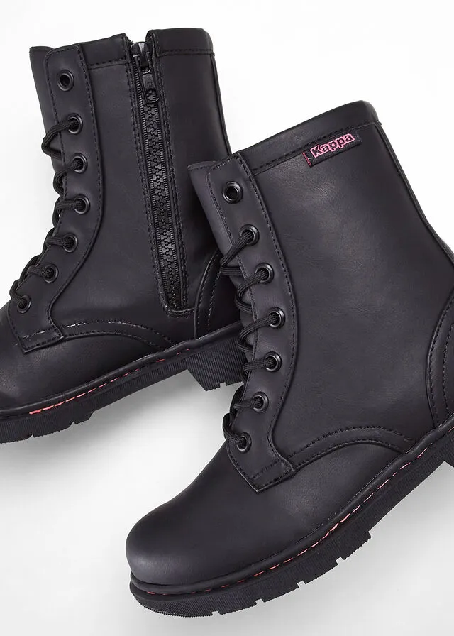 Botas con cordones Negro
