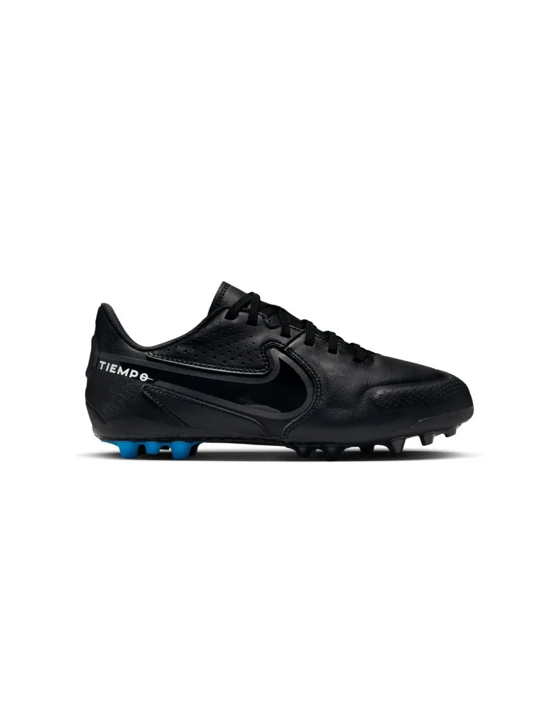 Botas de fútbol Nike Tiempo Legend 9 Academy AG negro niño