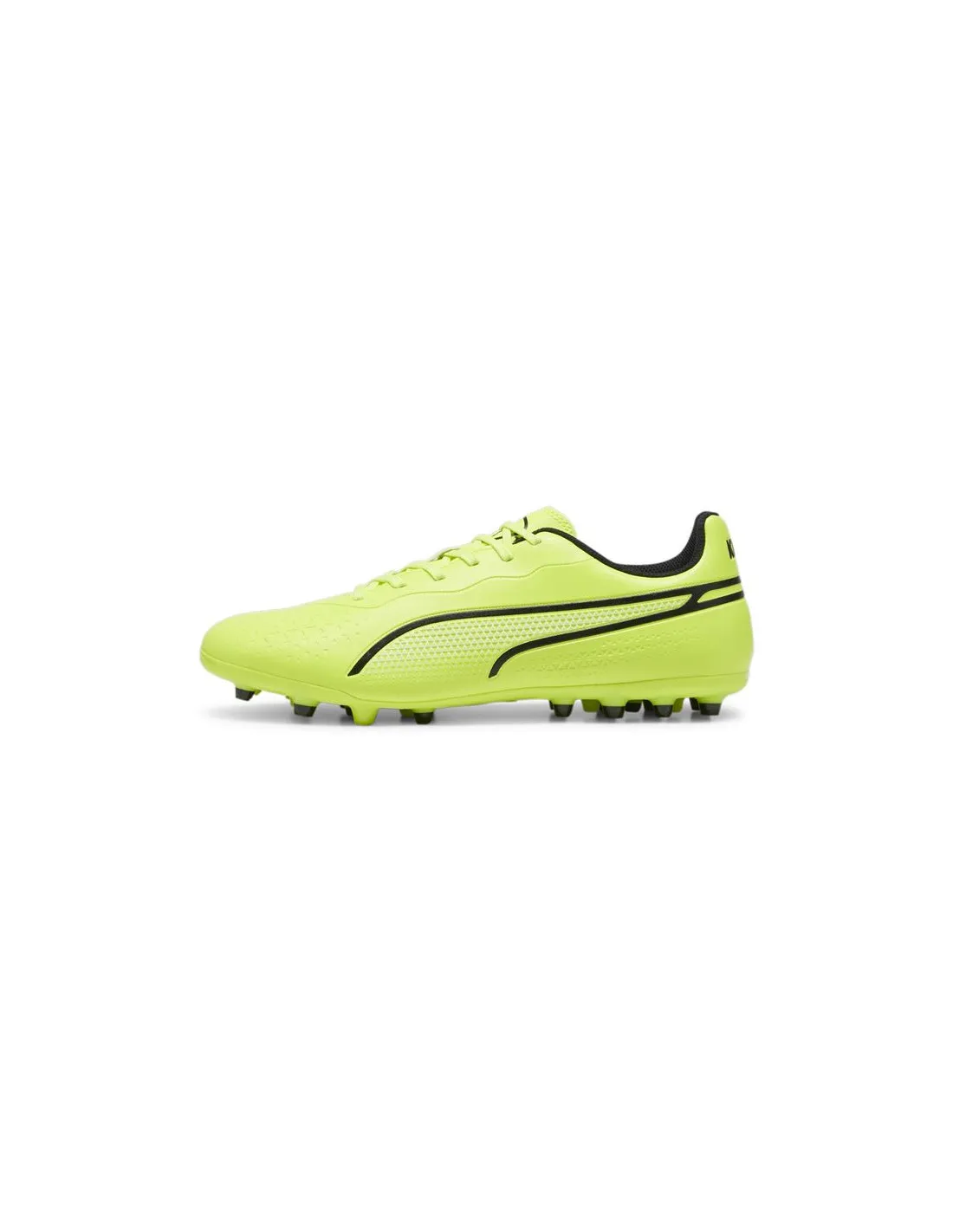 Botas de fútbol Puma King Match MG Lima/Negro