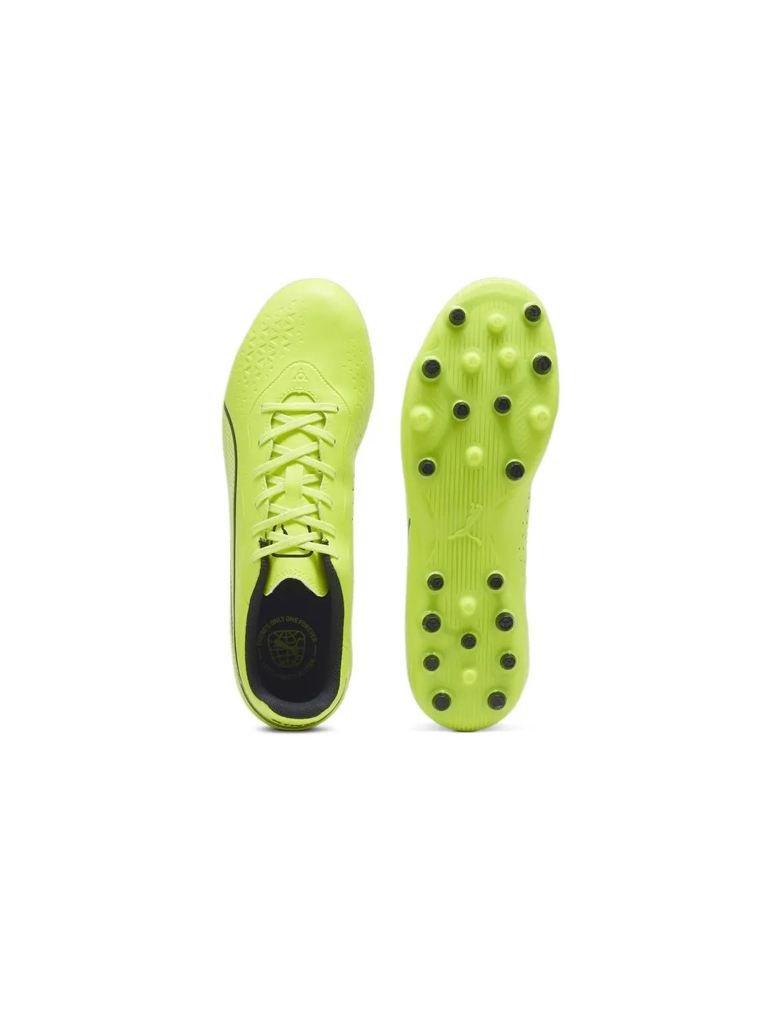 Botas de fútbol Puma King Match MG Lima/Negro