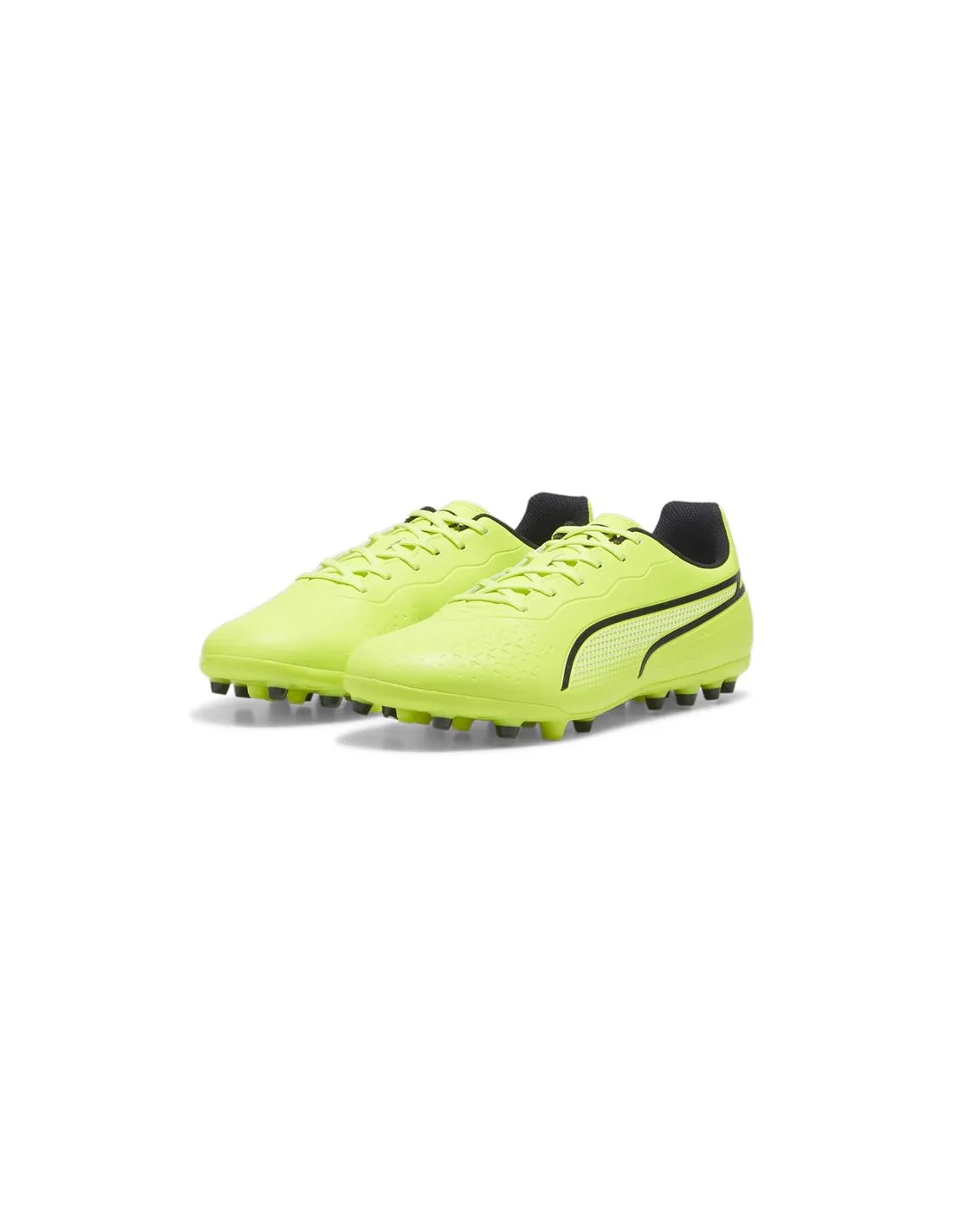 Botas de fútbol Puma King Match MG Lima/Negro