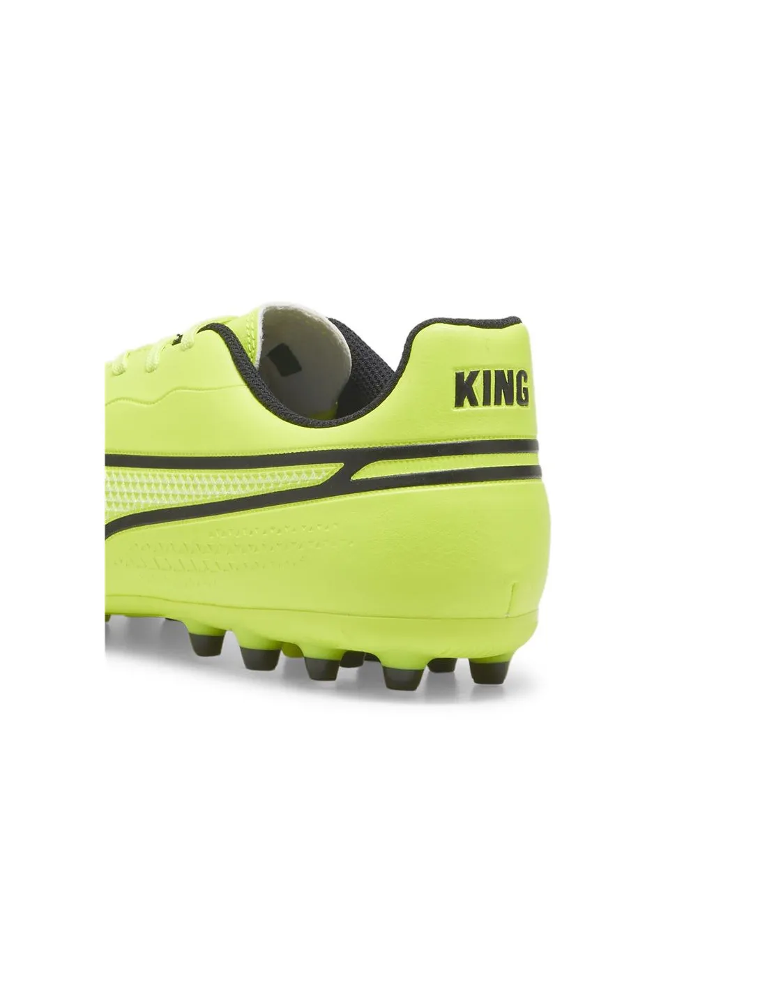 Botas de fútbol Puma King Match MG Lima/Negro