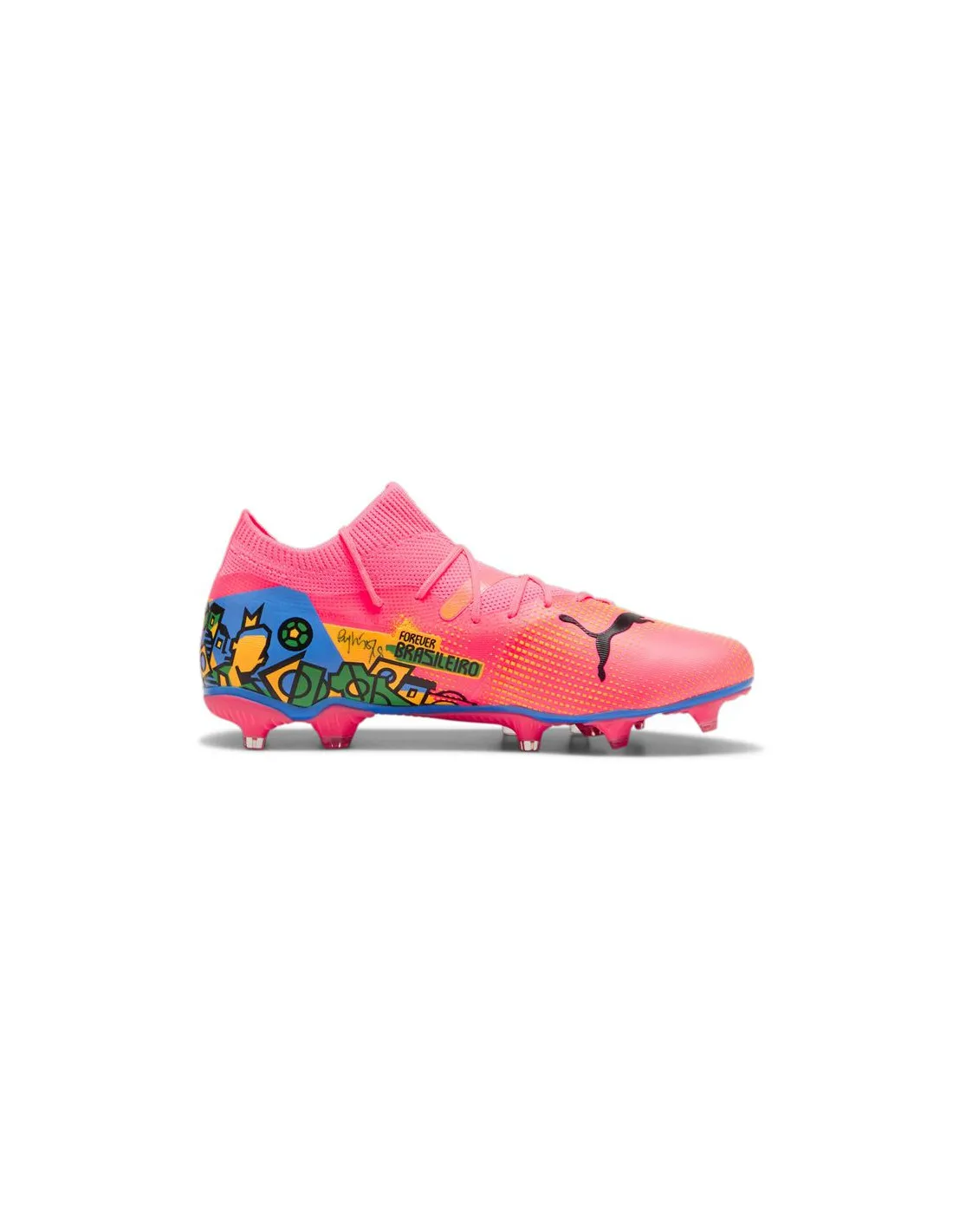 Botas de fútbol Puma Neymar Future 7 Match Infantil FG/AG Rosa