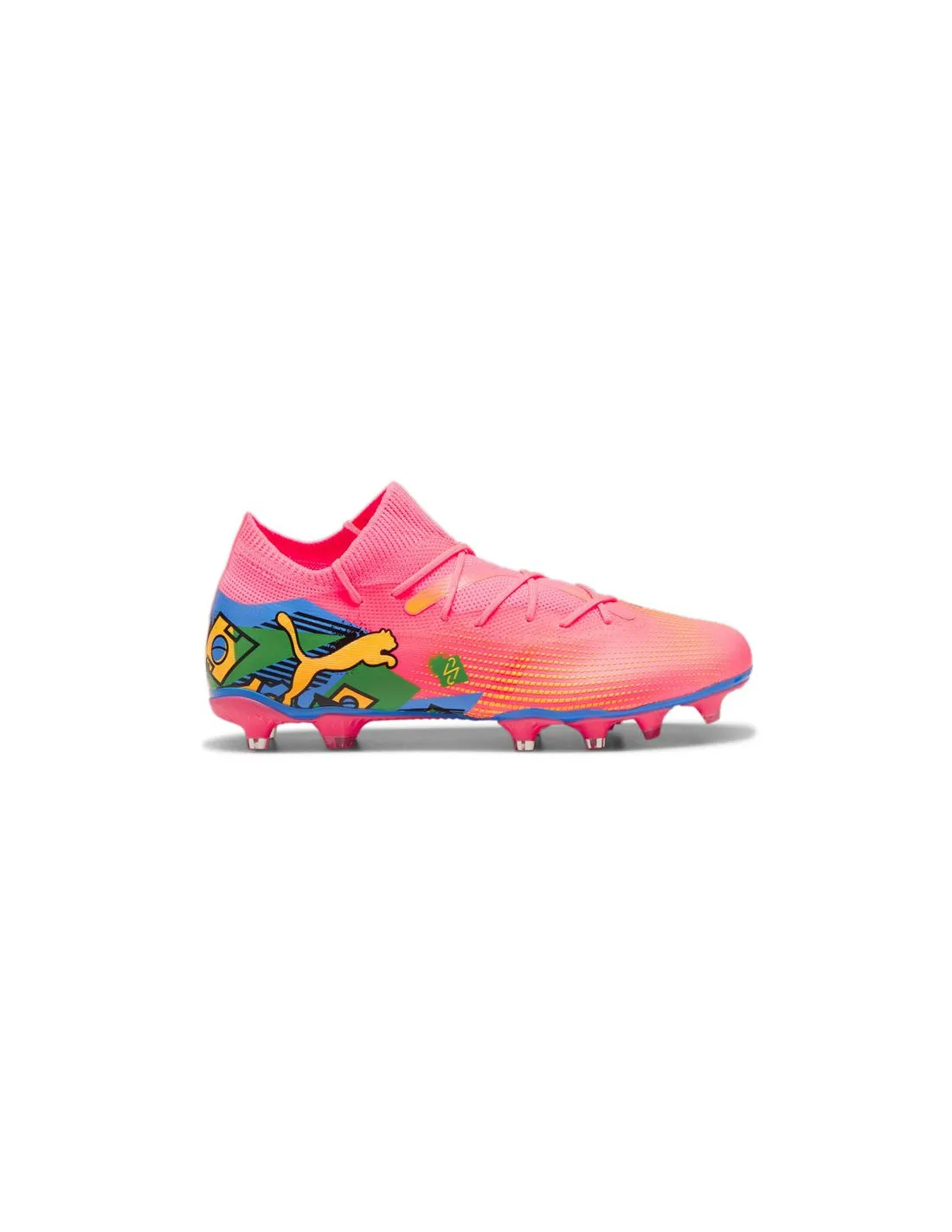 Botas de fútbol Puma Neymar Future 7 Match Infantil FG/AG Rosa