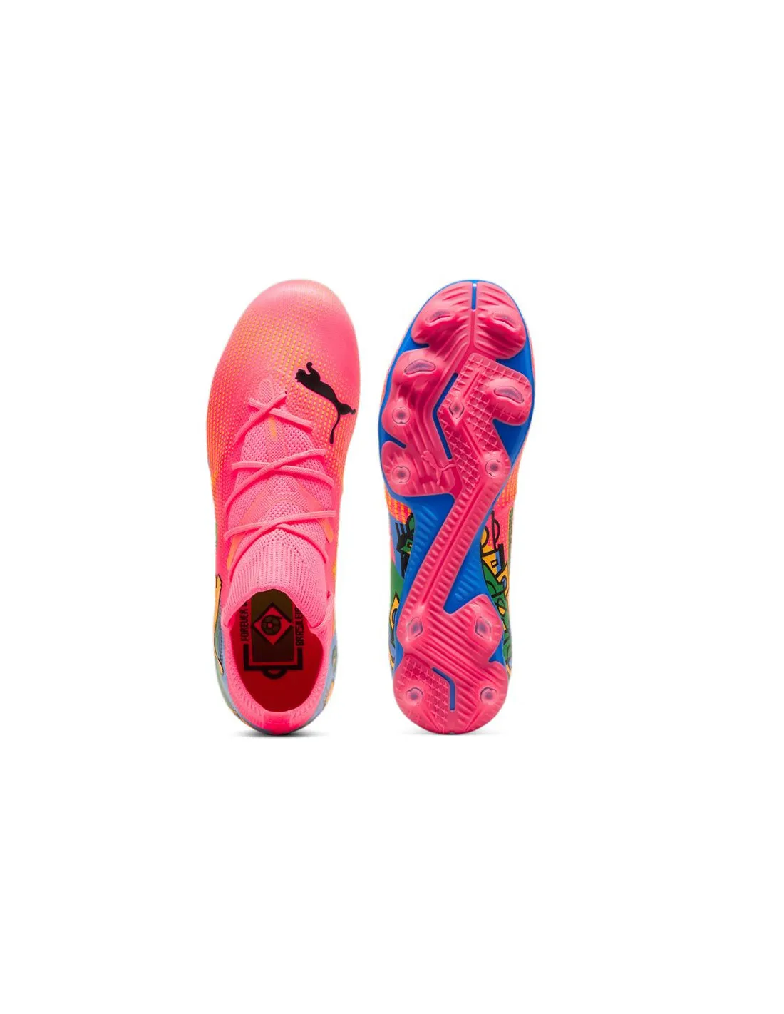 Botas de fútbol Puma Neymar Future 7 Match Infantil FG/AG Rosa