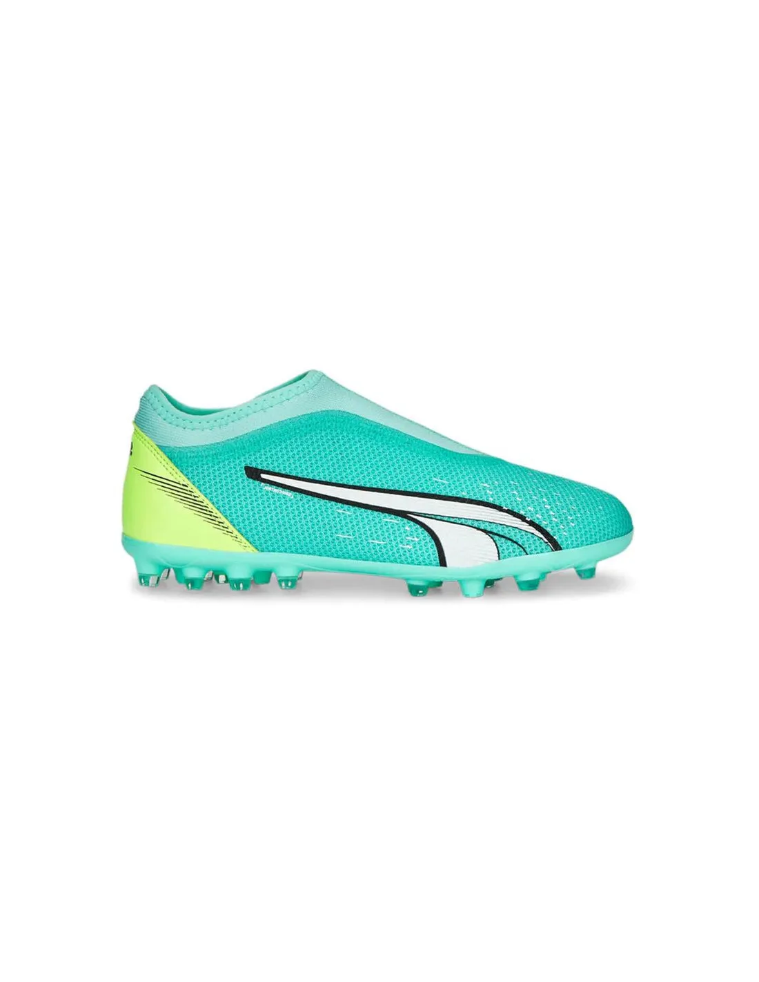 Botas De Fútbol Puma Ultra Match Ll Mg Niño Electric Peppermint