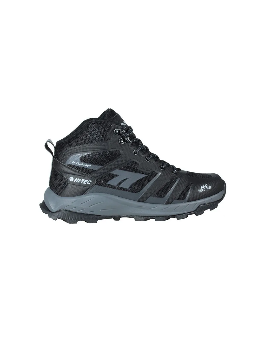BOTAS DE MONTAñA HITEC TOUBKAL MID WATERPROOF BLACK/CHARCOAL/GREY HOMBRE