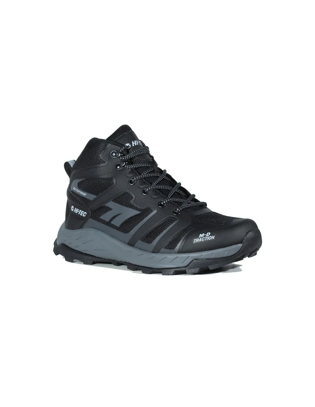 BOTAS DE MONTAñA HITEC TOUBKAL MID WATERPROOF BLACK/CHARCOAL/GREY HOMBRE