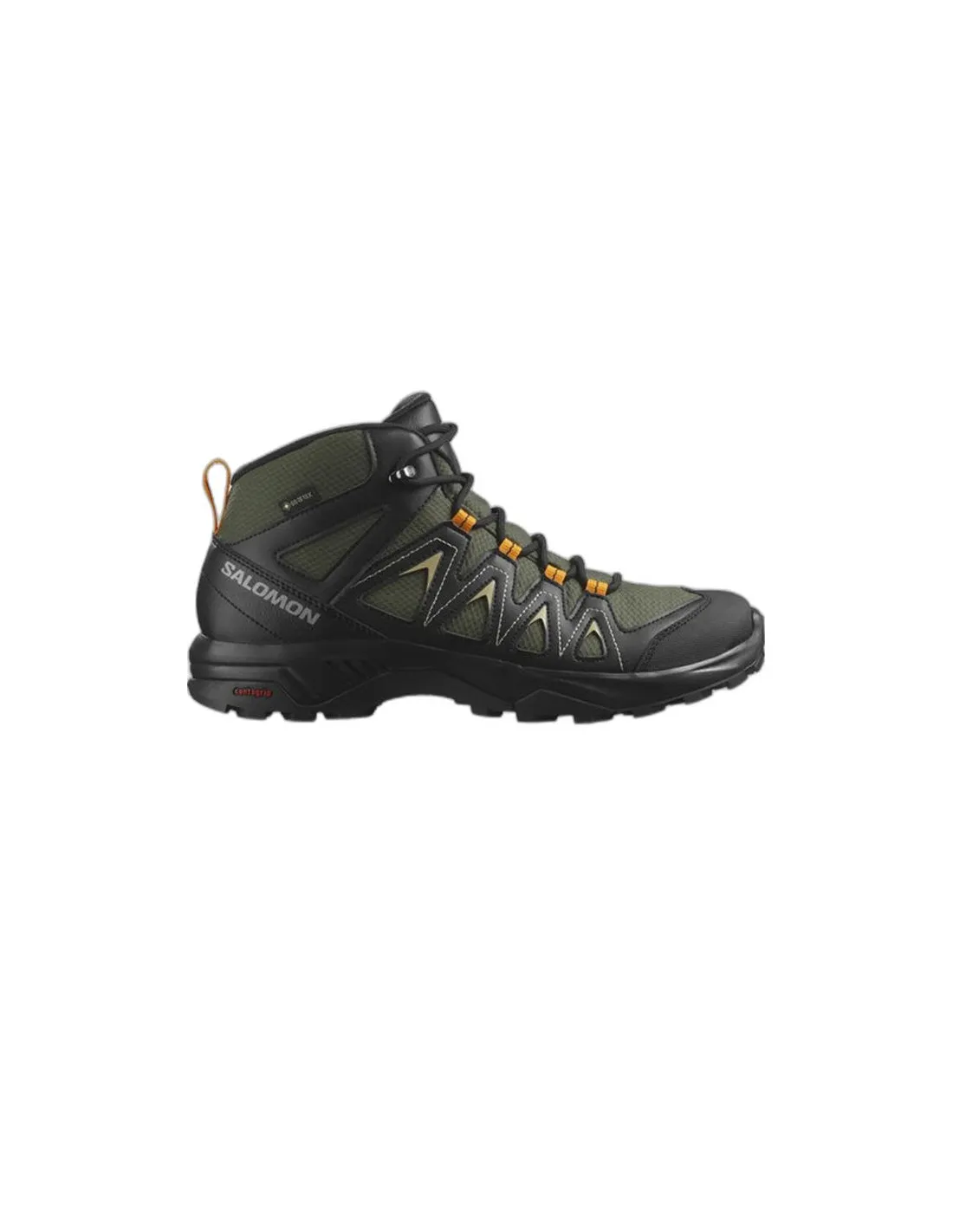 BOTAS DE MONTAñA SALOMON X BRAZE MID GORETEX VERDE HOMBRE