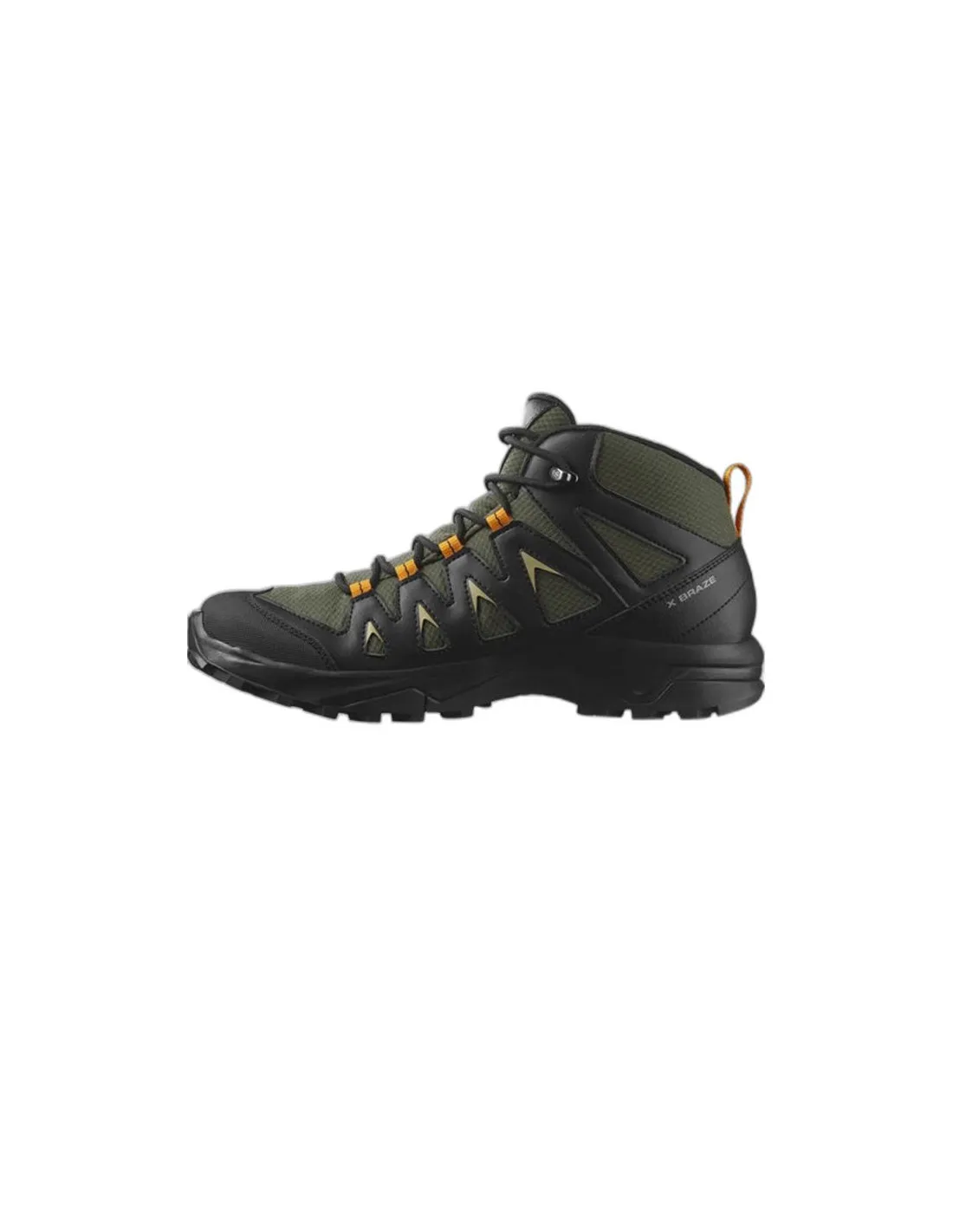 BOTAS DE MONTAñA SALOMON X BRAZE MID GORETEX VERDE HOMBRE