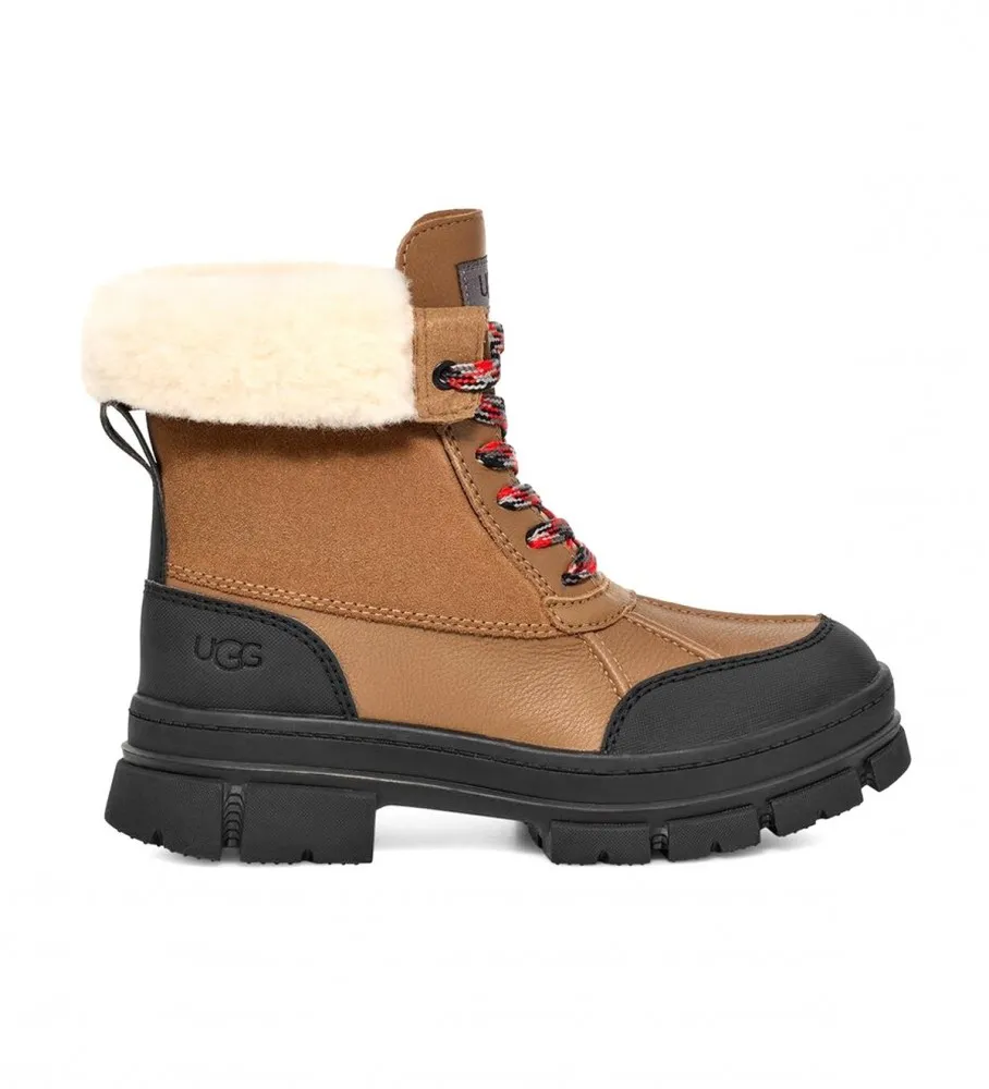 Botas de piel W Ashton Addiemarrón, negro
