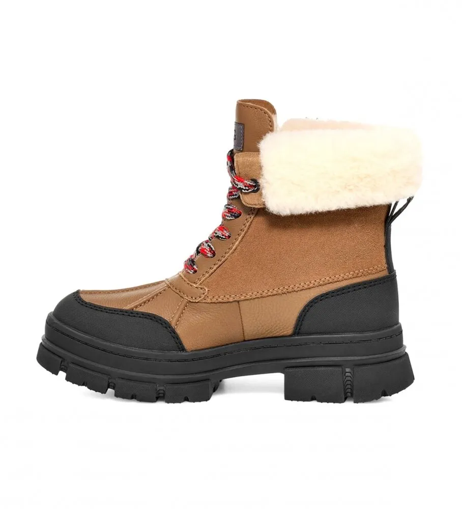 Botas de piel W Ashton Addiemarrón, negro