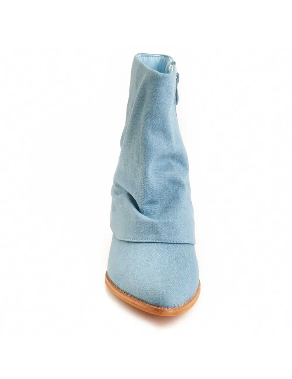 Botín De Tacón Para Mujer.  Montevita  Bottivita38  94020 Azul