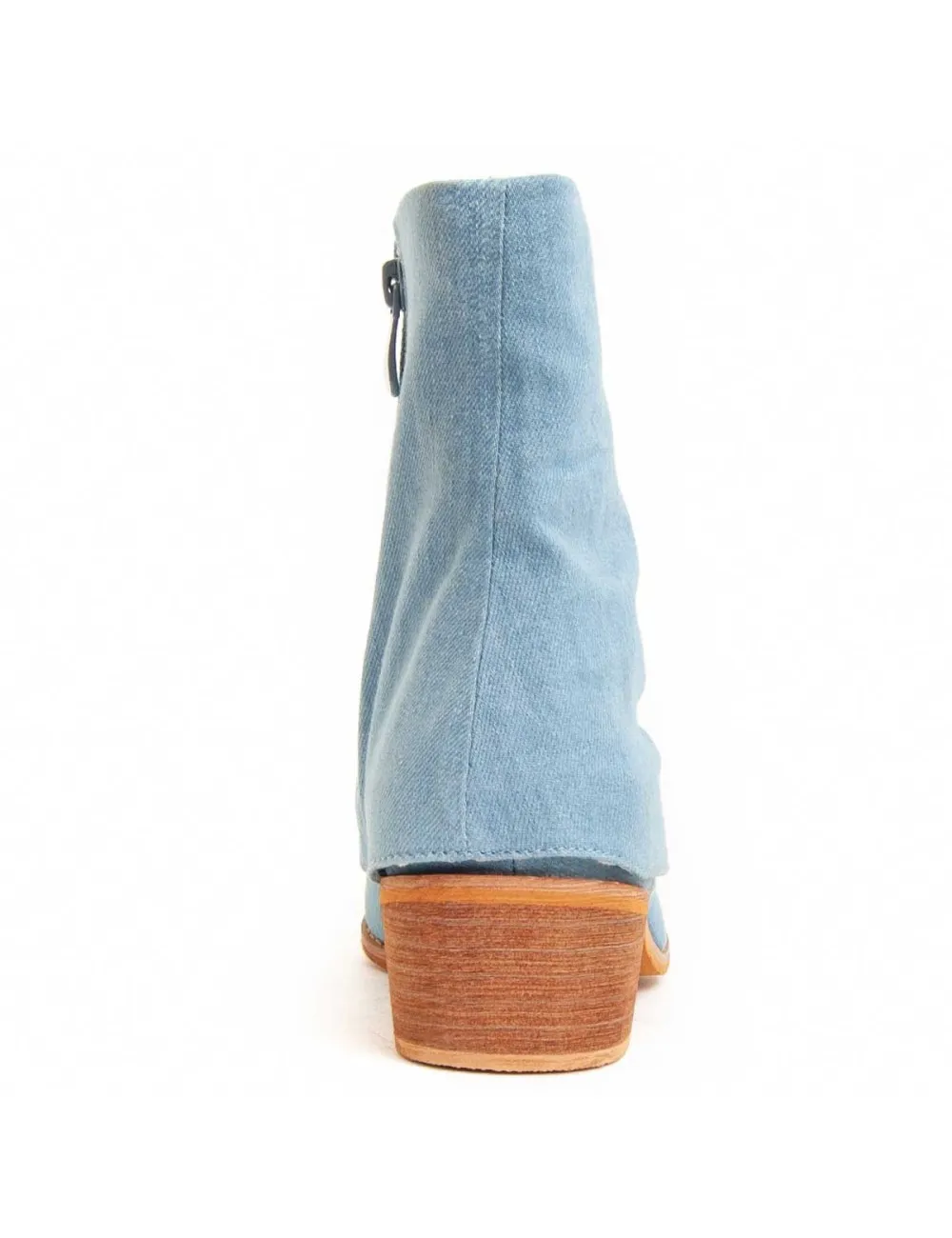 Botín De Tacón Para Mujer.  Montevita  Bottivita38  94020 Azul